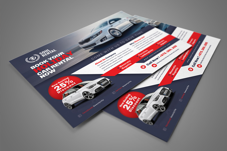 Rent A Car Business Flyer in Flyer Templates - product preview 8