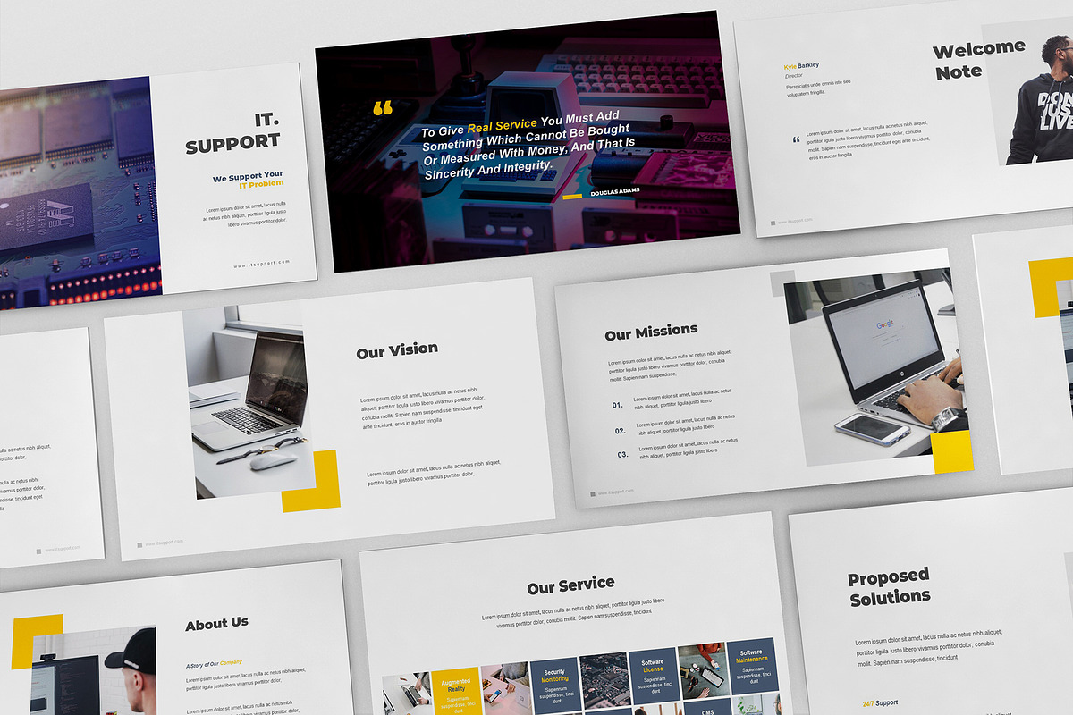 IT Support Powerpoint Template in PowerPoint Templates - product preview 8
