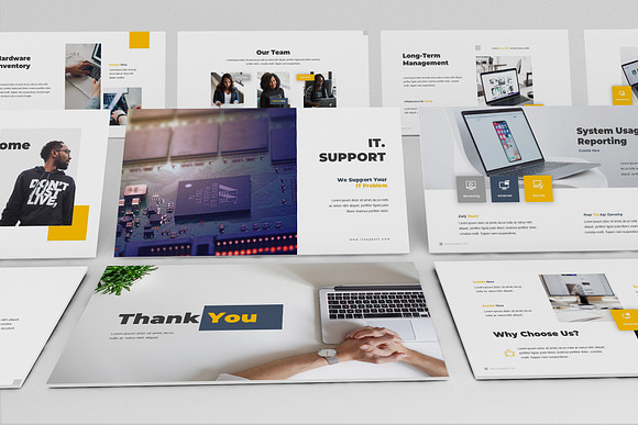 IT Support Powerpoint Template in PowerPoint Templates - product preview 2