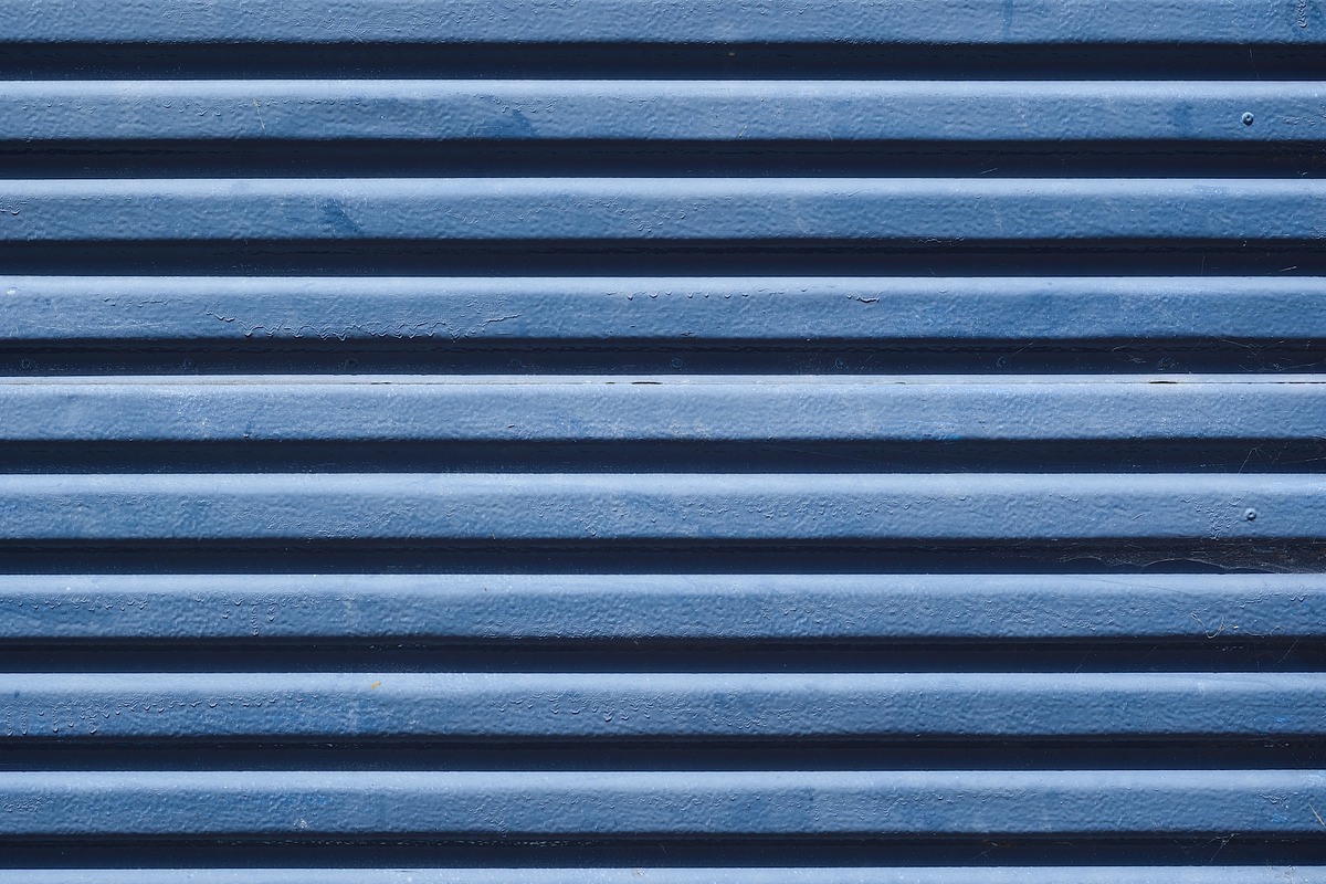 Blue painted metal gate texture in Textures - product preview 8