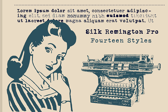 Silk Remington Typewriter Font in Serif Fonts - product preview 4