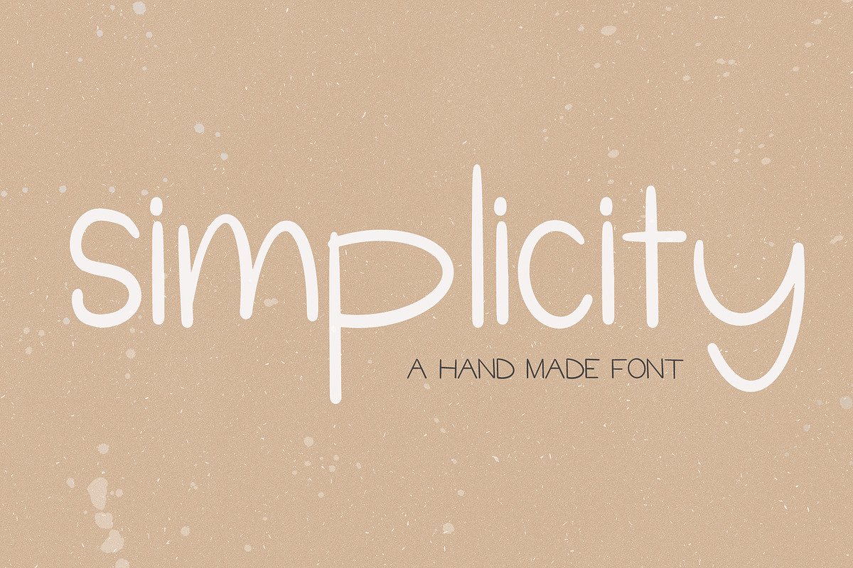 Simplicity Handmade Font in Display Fonts - product preview 8