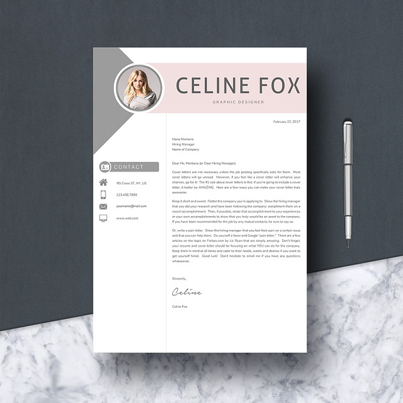 Creative Resume Template/ CV in Resume Templates - product preview 4