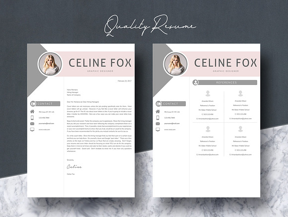 Creative Resume Template/ CV in Resume Templates - product preview 6