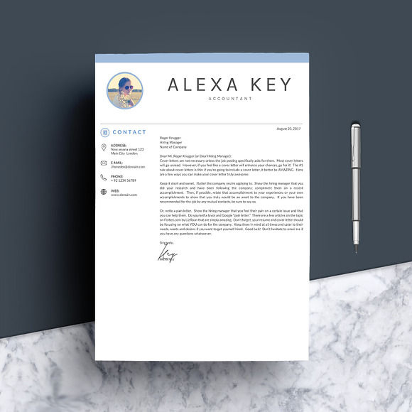 Resume Template/ CV Template in Letter Templates - product preview 3