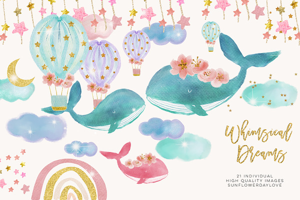 Baby Whales clipart