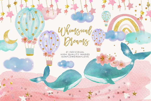 Baby Whales clipart in Illustrations - product preview 3