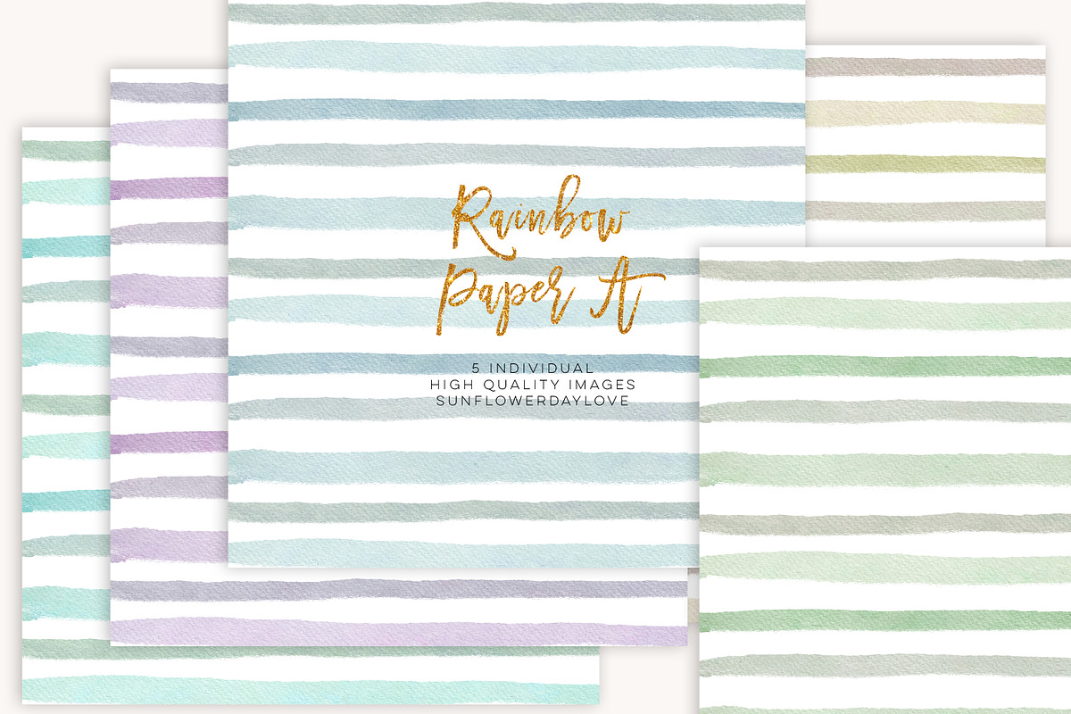 Stripes digital paper in Illustrations - product preview 8