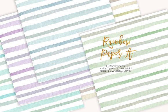 Stripes digital paper in Illustrations - product preview 1