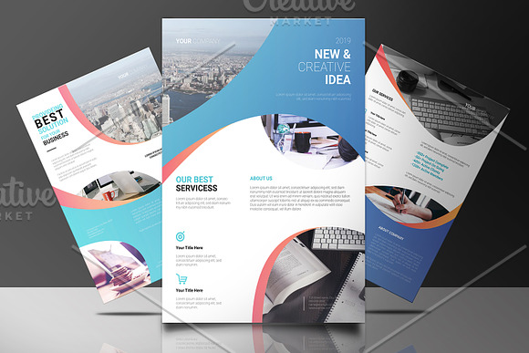 Corporate Flyer V1052 in Flyer Templates - product preview 5