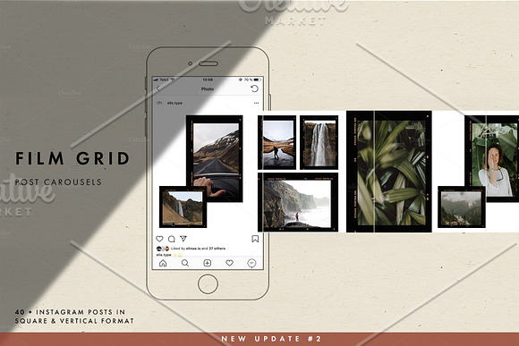 FILM FRAMES (CAROUSEL) in Instagram Templates - product preview 4