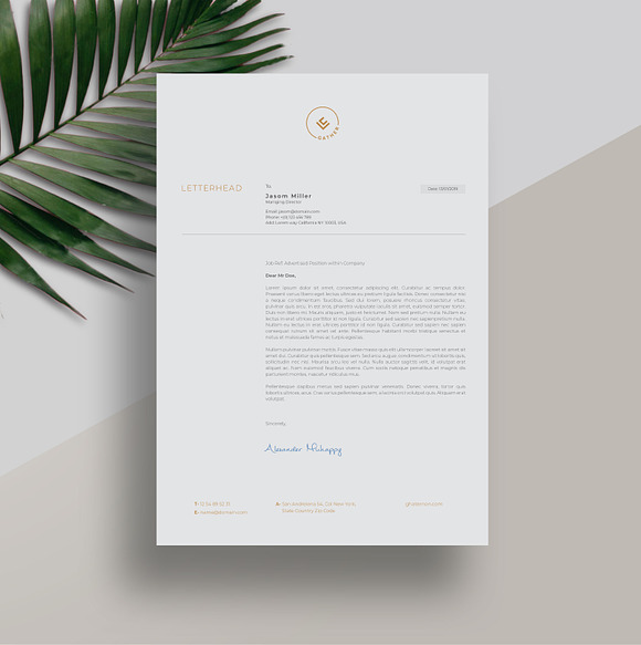 Gather Invoice + Letterhead Template in Stationery Templates - product preview 3
