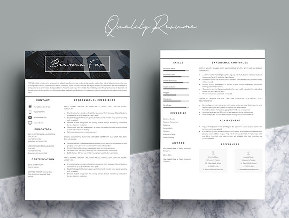 Professional Resume Templates in Letter Templates - product preview 3