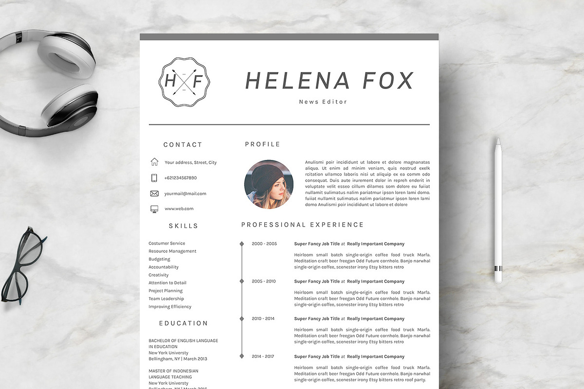 Creative CV in Letter Templates - product preview 8