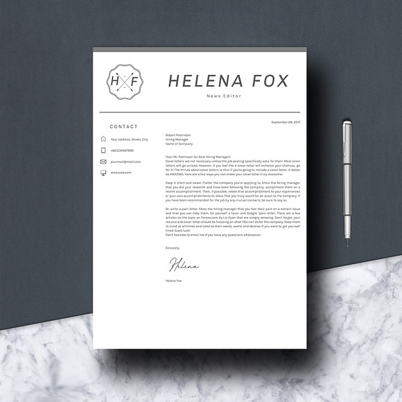 Creative CV in Letter Templates - product preview 4