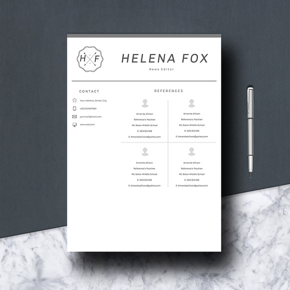 Creative CV in Letter Templates - product preview 5