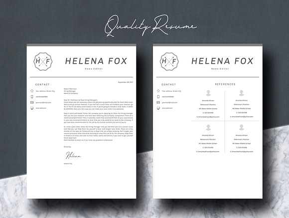 Creative CV in Letter Templates - product preview 6
