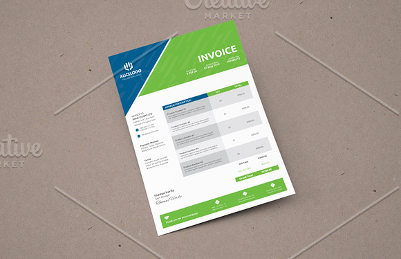 Invoice Template in Stationery Templates - product preview 3