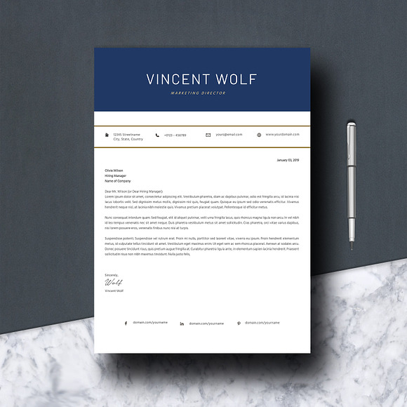 Resume Template 4 Pages in Letter Templates - product preview 4