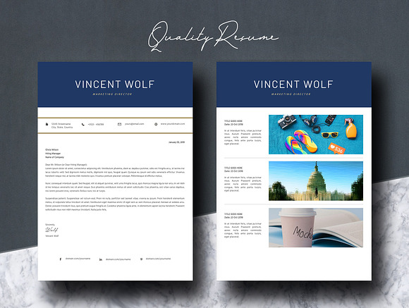 Resume Template 4 Pages in Letter Templates - product preview 6