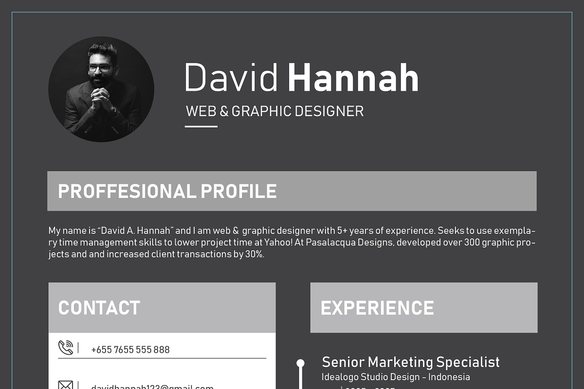 Resume & Cover Letter Template in Letter Templates - product preview 8