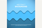 Abstract 3d Blue Background Vector