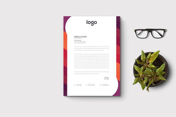 Creative Letterhead Template in Stationery Templates - product preview 1