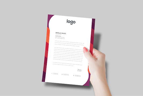 Creative Letterhead Template in Stationery Templates - product preview 2