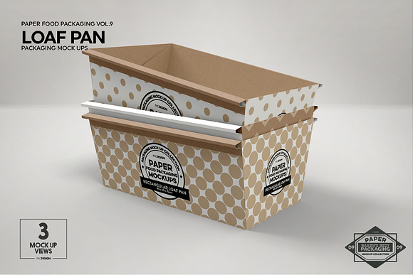 Loaf Cake Mold Packaging Mockup in Branding Mockups - product preview 2