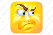 Annoyed Emoji Emoticon Icon Cartoon
