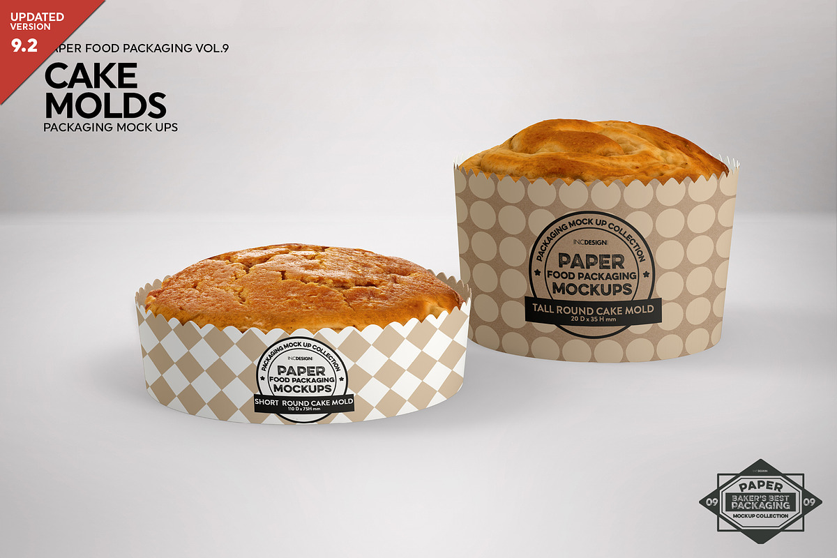 Round Cake Mold Packaging Mockup in Branding Mockups - product preview 8