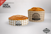 Round Cake Mold Packaging Mockup