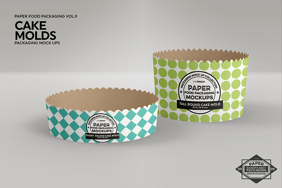 Round Cake Mold Packaging Mockup in Branding Mockups - product preview 2