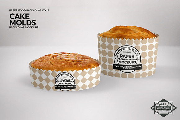 Round Cake Mold Packaging Mockup in Branding Mockups - product preview 3
