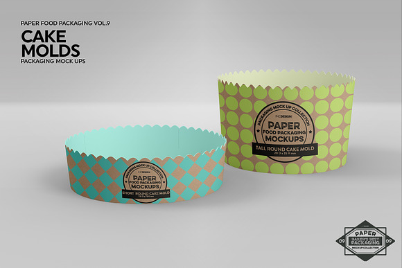 Round Cake Mold Packaging Mockup in Branding Mockups - product preview 4