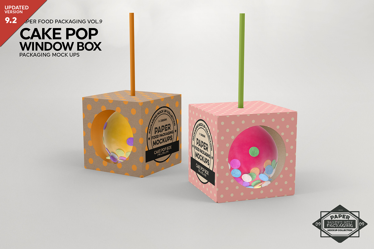Cake Pop Box Packaging Mockup in Branding Mockups - product preview 8