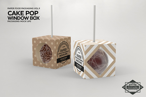 Cake Pop Box Packaging Mockup in Branding Mockups - product preview 2