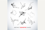 Set of abstract geometric shapes