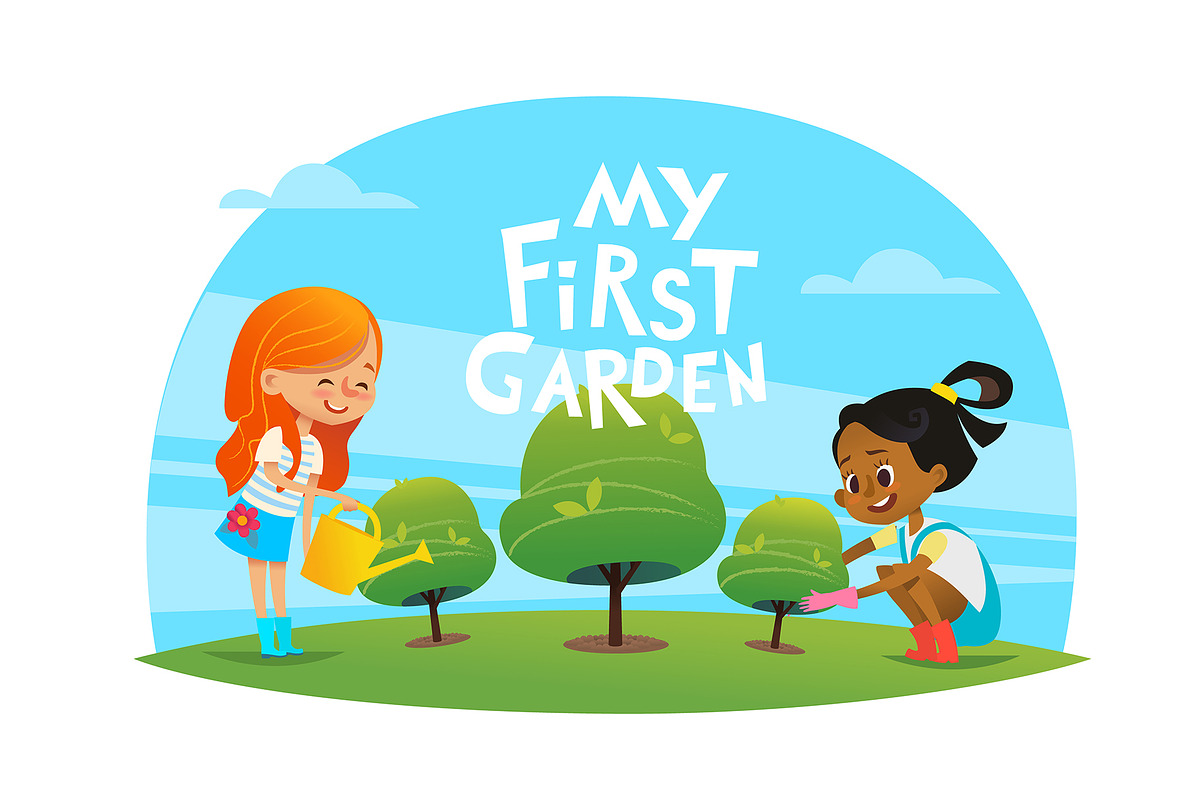 My first garden (Vector EPS10) in Illustrations - product preview 8
