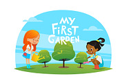 My first garden (Vector EPS10)