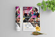 Fitness Flyer With Photo Elements