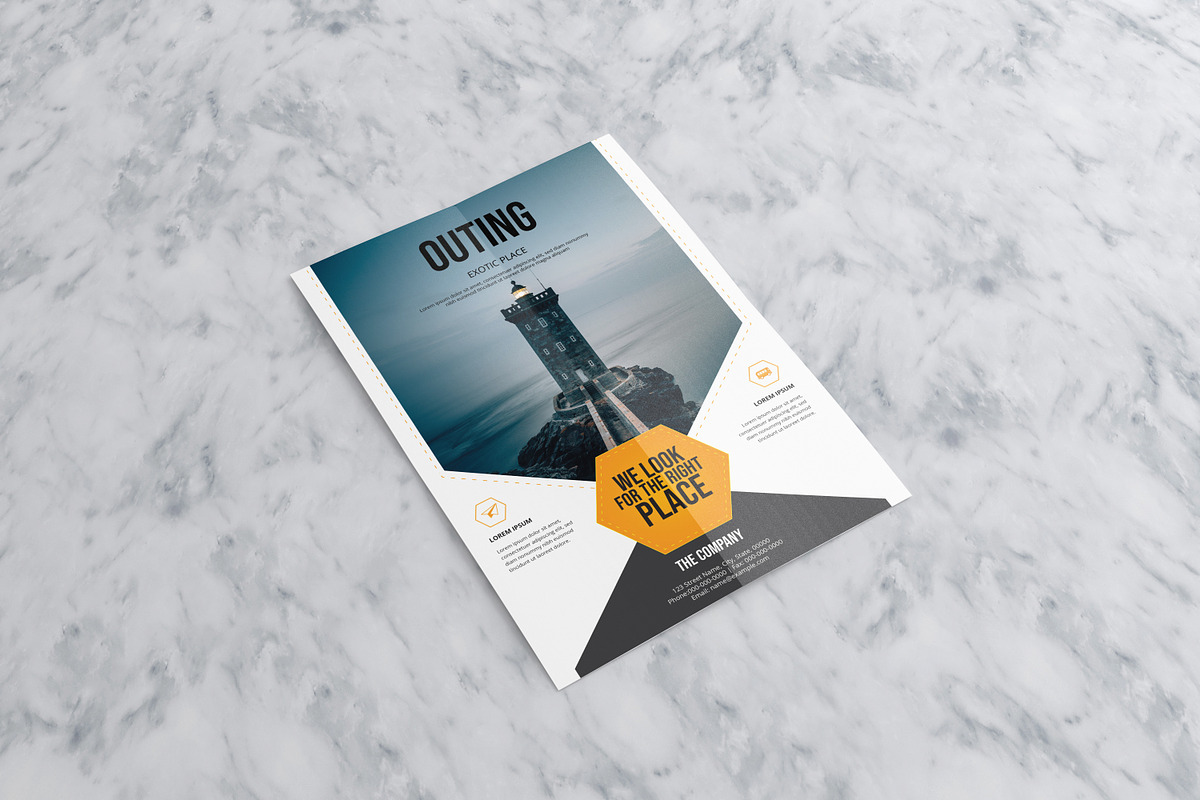 OUTING | Travel Flyer Template in Flyer Templates - product preview 8