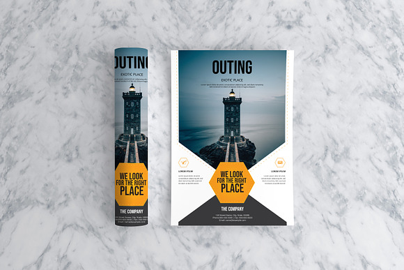 OUTING | Travel Flyer Template in Flyer Templates - product preview 2