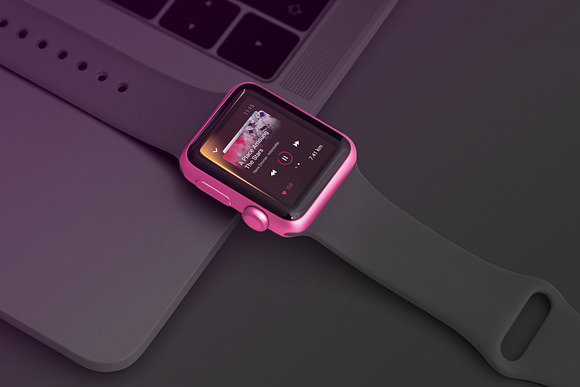 Realistic Smart Watch Mockups in Mobile & Web Mockups - product preview 4