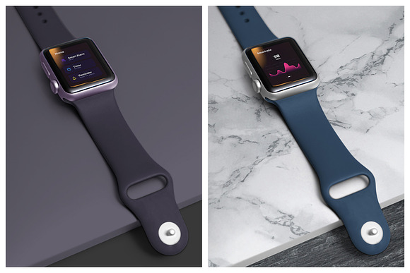 Realistic Smart Watch Mockups in Mobile & Web Mockups - product preview 5