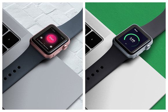 Realistic Smart Watch Mockups in Mobile & Web Mockups - product preview 8