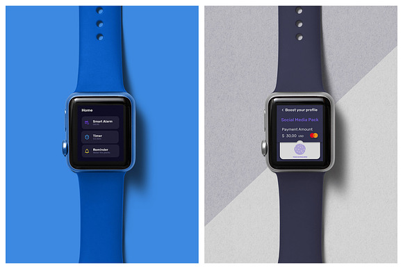 Realistic Smart Watch Mockups in Mobile & Web Mockups - product preview 10