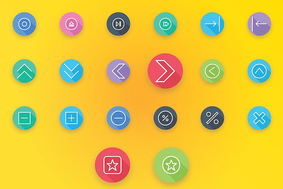 User Interface and Arrows Flat Icons in Icons - product preview 6