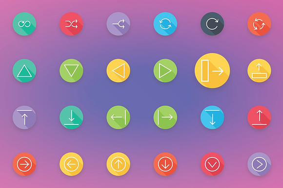 User Interface and Arrows Flat Icons in Icons - product preview 7
