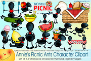 Picnic Ants Character Clipart